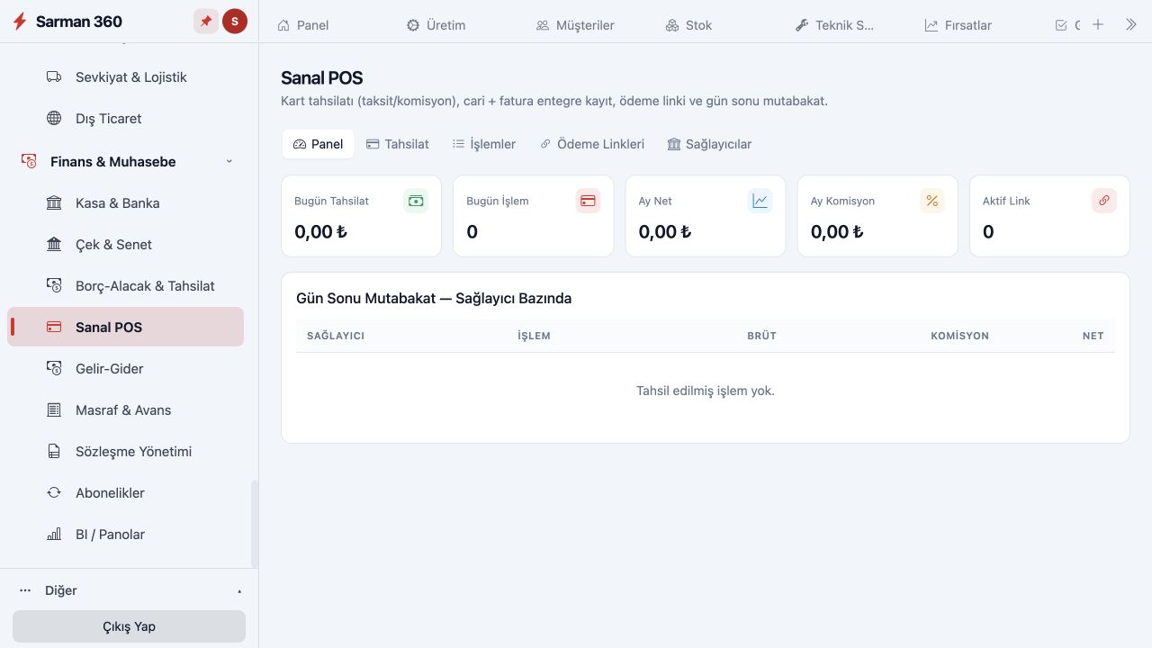 E-Ticaret — Sanal POS